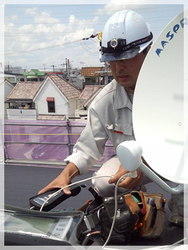 地上デジタル放送アンテナ工事